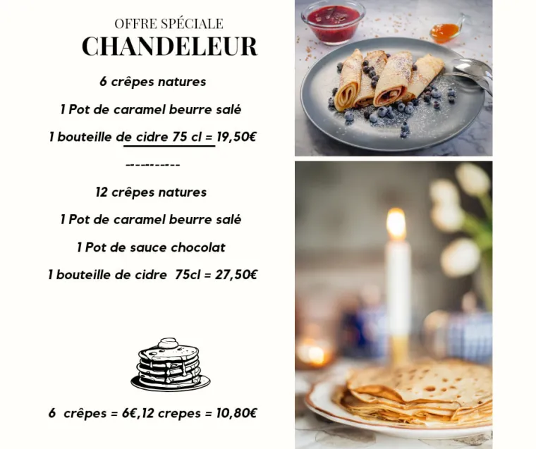 Pour la chandeleur, profitez de nos promotions jusqu'au samedi 3 février à la Case Gourmande !